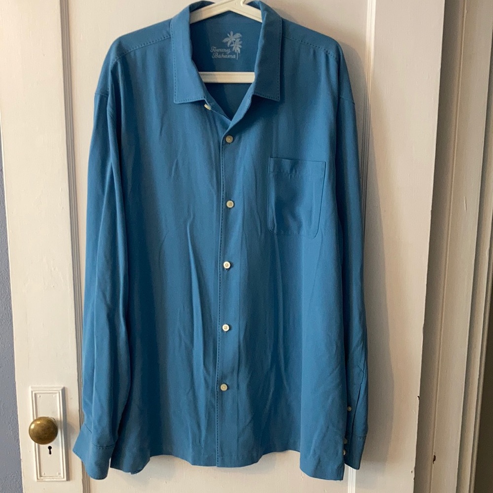 Tommy Bahama long sleeve men’s silk shirt